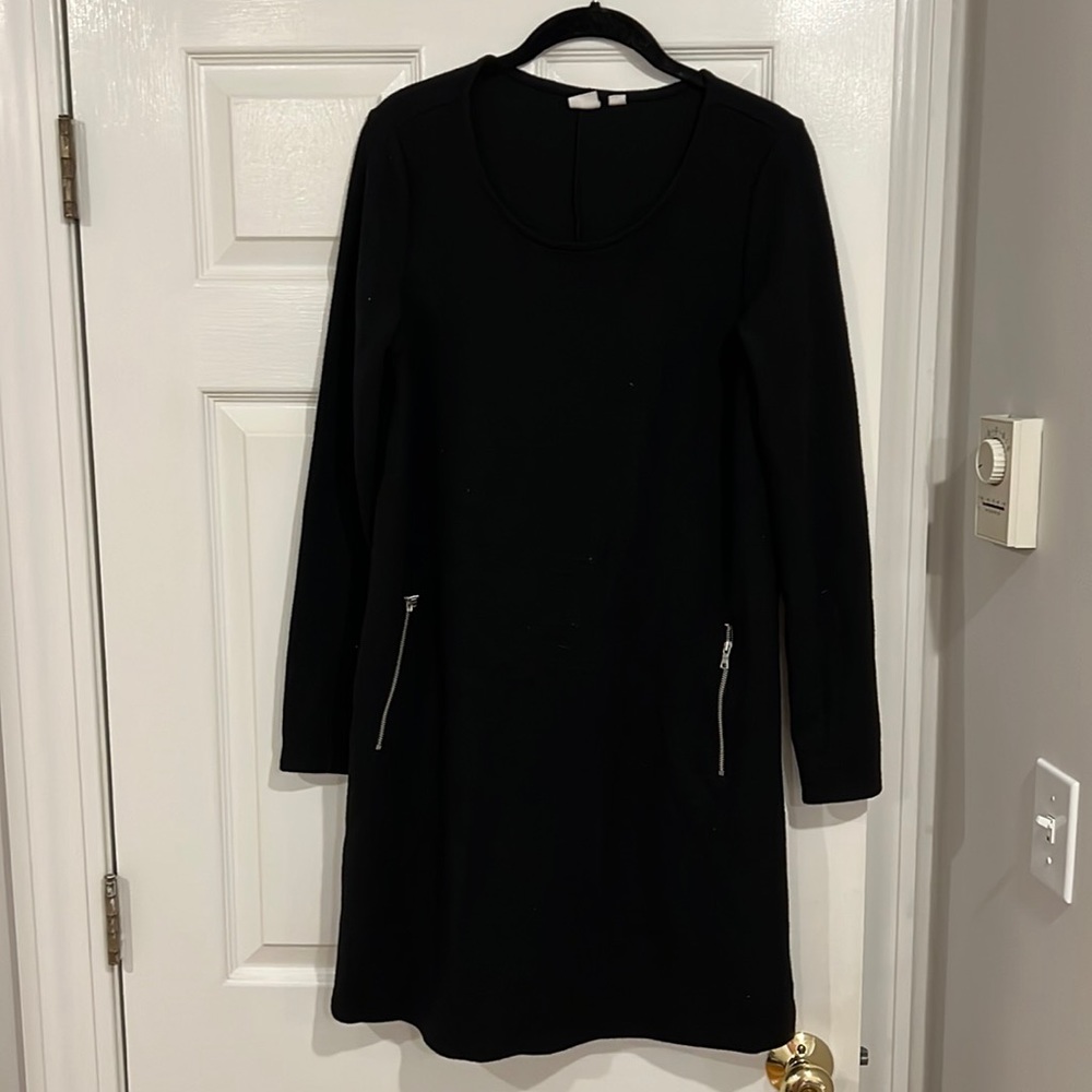 Gap Black Knit Sweater Dress